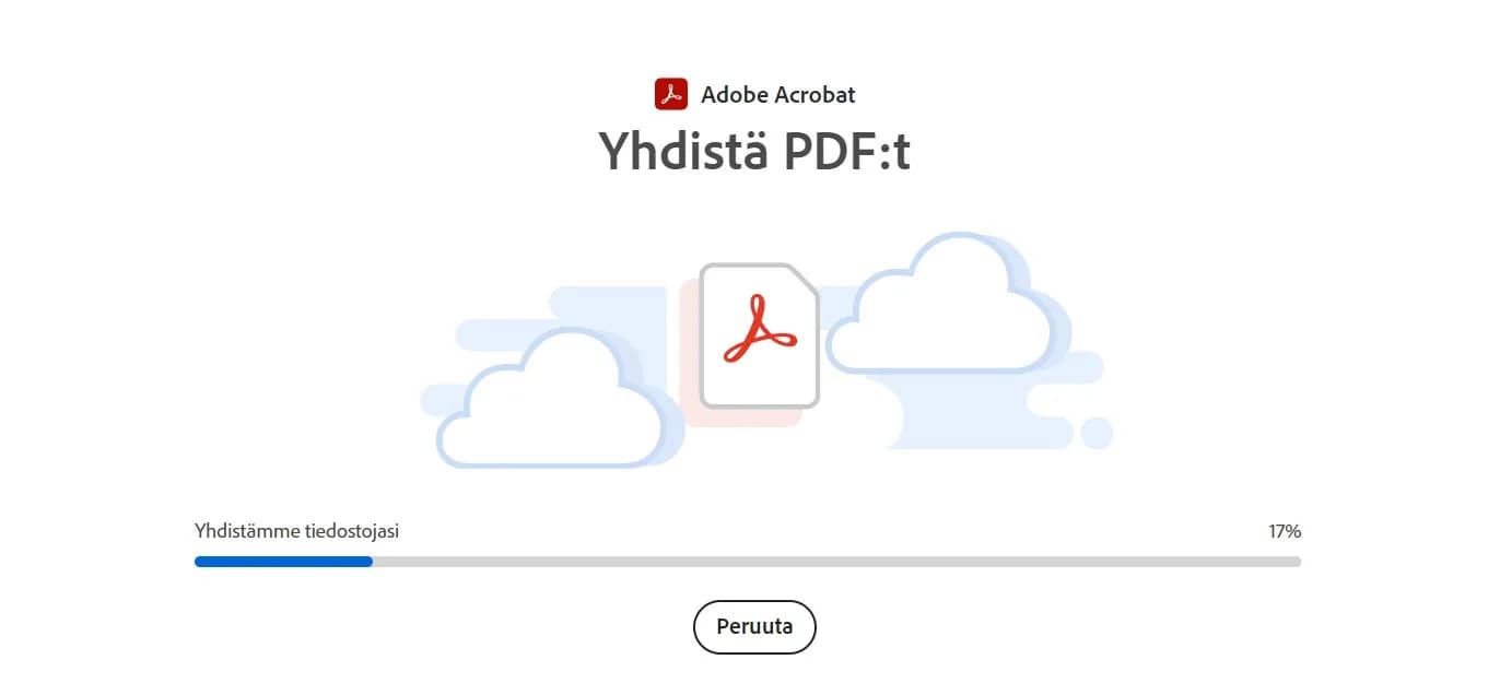 Adobe Acrobat yhdistää PDF-tiedostoja