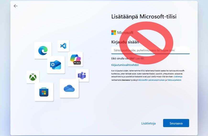 Kuinka Asentaa Windows 11 Ilman Microsoft-Tiliä